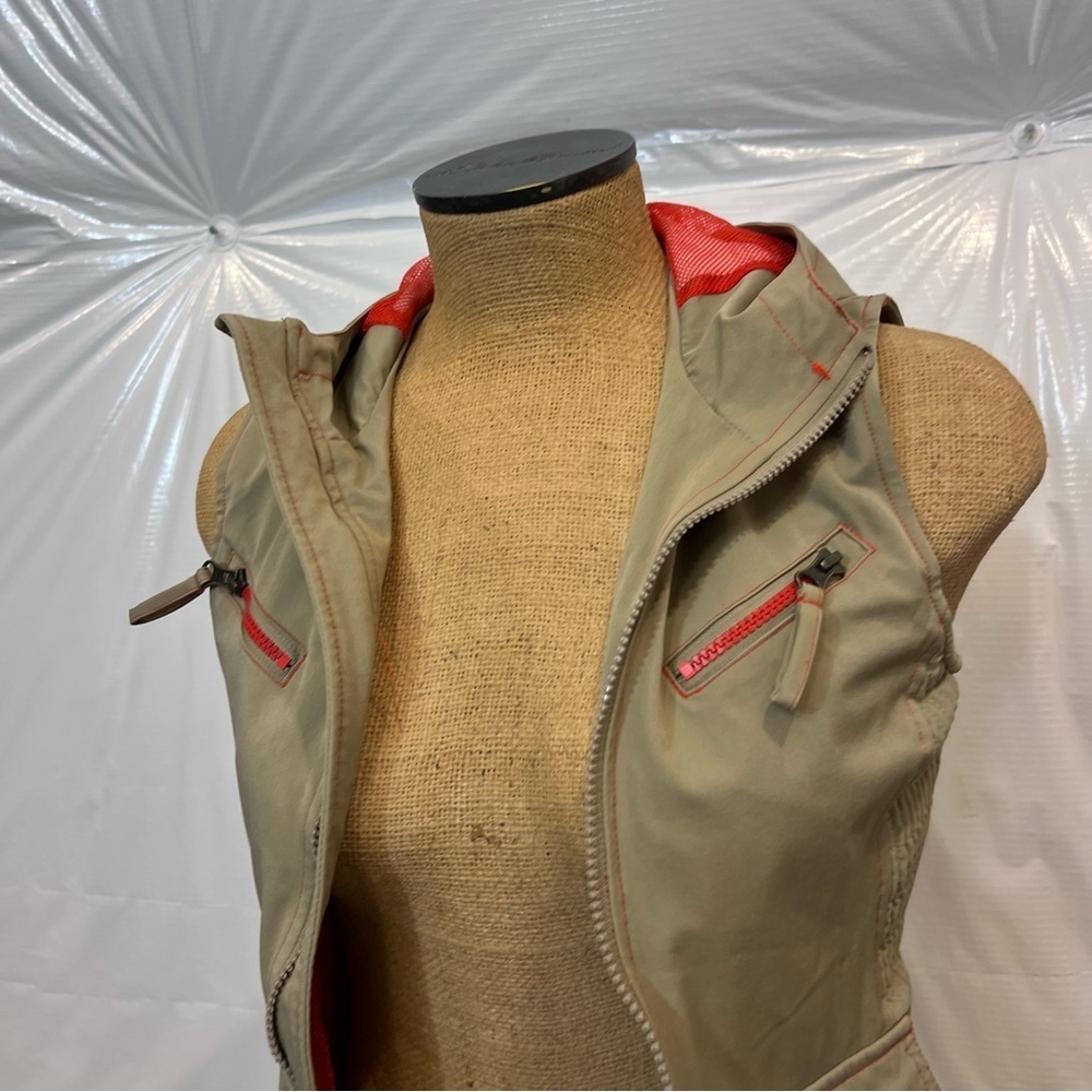 Goode Rider Equestrian Vest Women Size Small Hooded Full Zip Style# 16033 Beige, - Picture 5 of 16